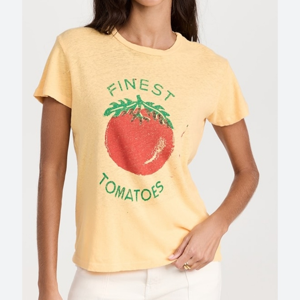 Mother Finest Tomatoes Graphic Tee - Yellow